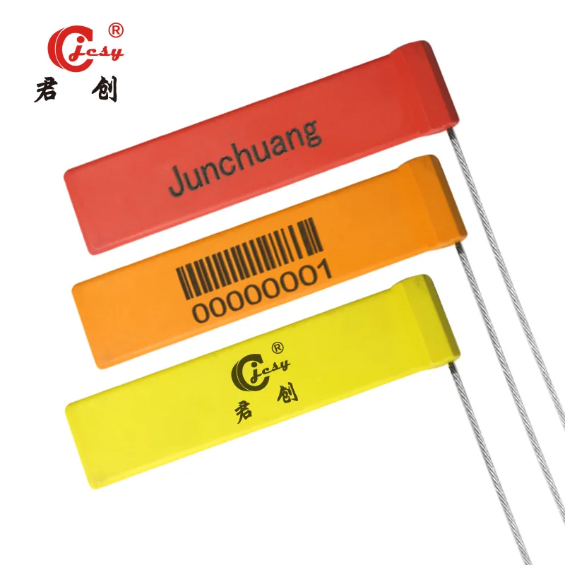 JCCS402   high strength plastic container cable seals fixed length stainless steel wire cable seal