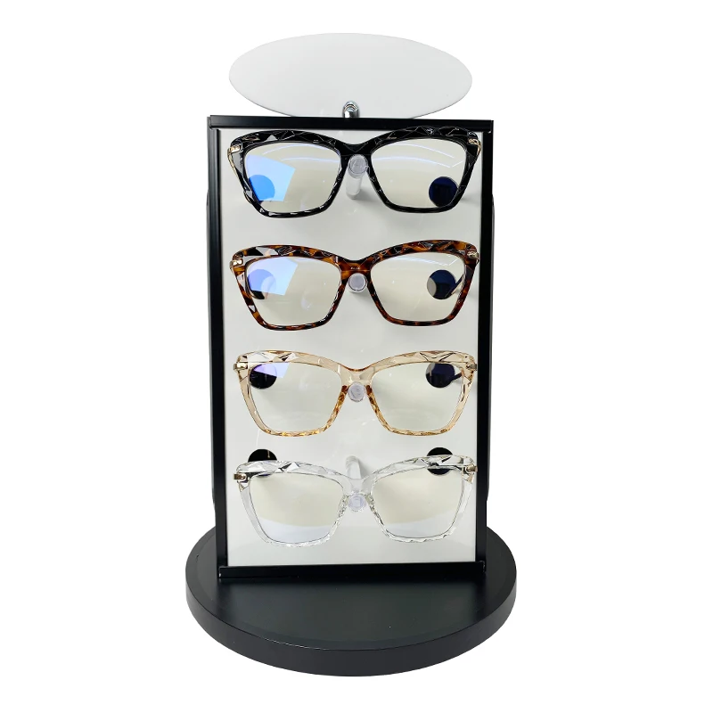 Factory hot rotating design glasses display stand counter 8 pay sunglasses display stand