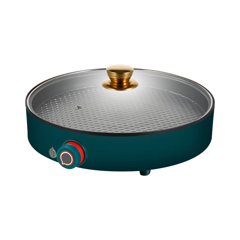 Customized Non-stick BBQ Grill  Hot Pot Frying  Cooking Pot Portable Electric Grill Pan