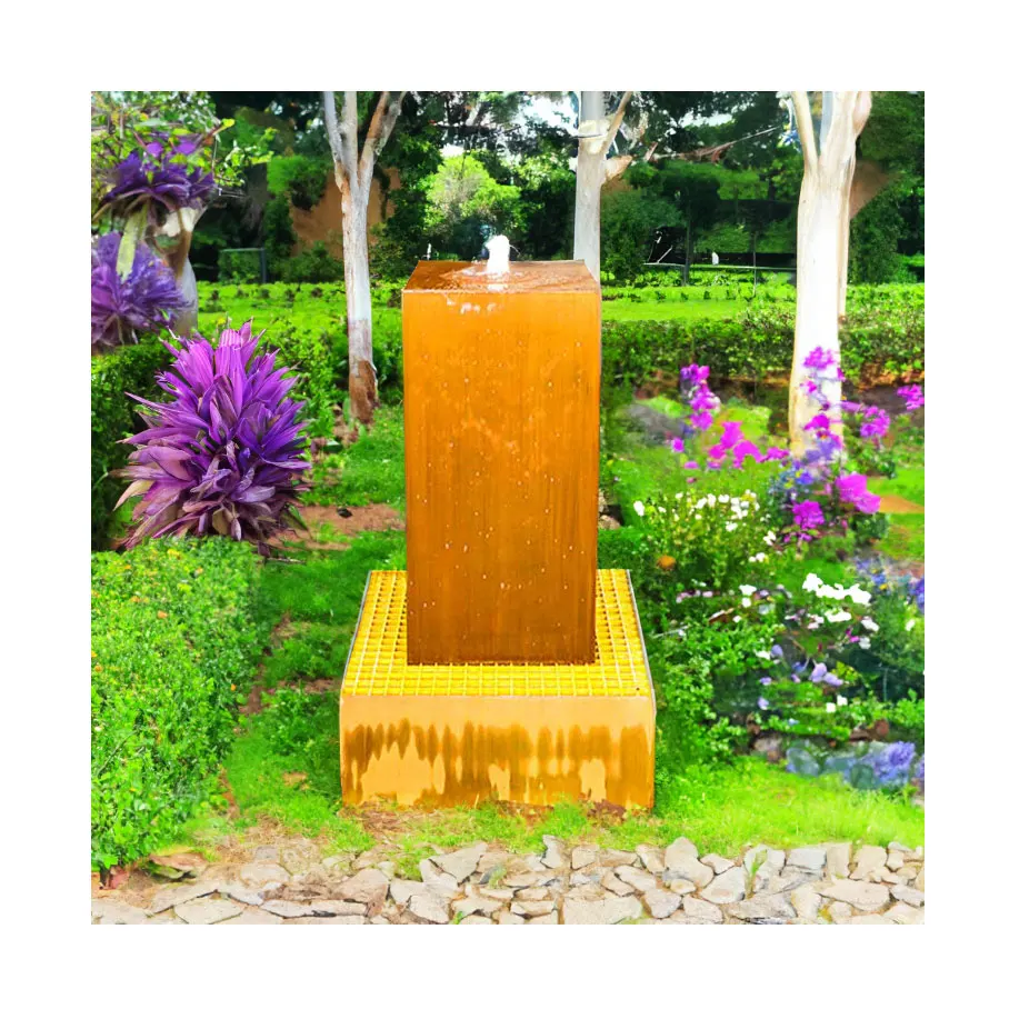 Custom Top Bowl Metal Fountain Exterior Fountain with Creek
