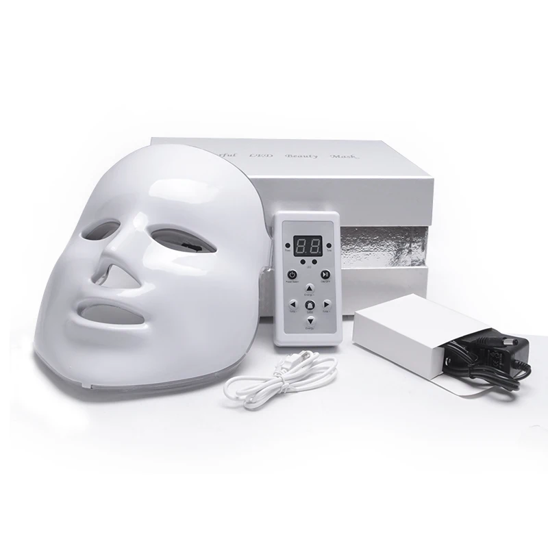 Хорошее качество, фотоновая маска для ухода за кожей лица, профессиональная косметическая терапия, 7 цветов, светодиодная маска для лица, оптовая продажа, безопасная многоразовая светодиодная маска для лица