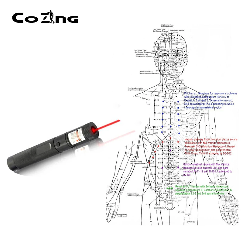 COZING перезаряжаемая Лазерная терапевтическая указка