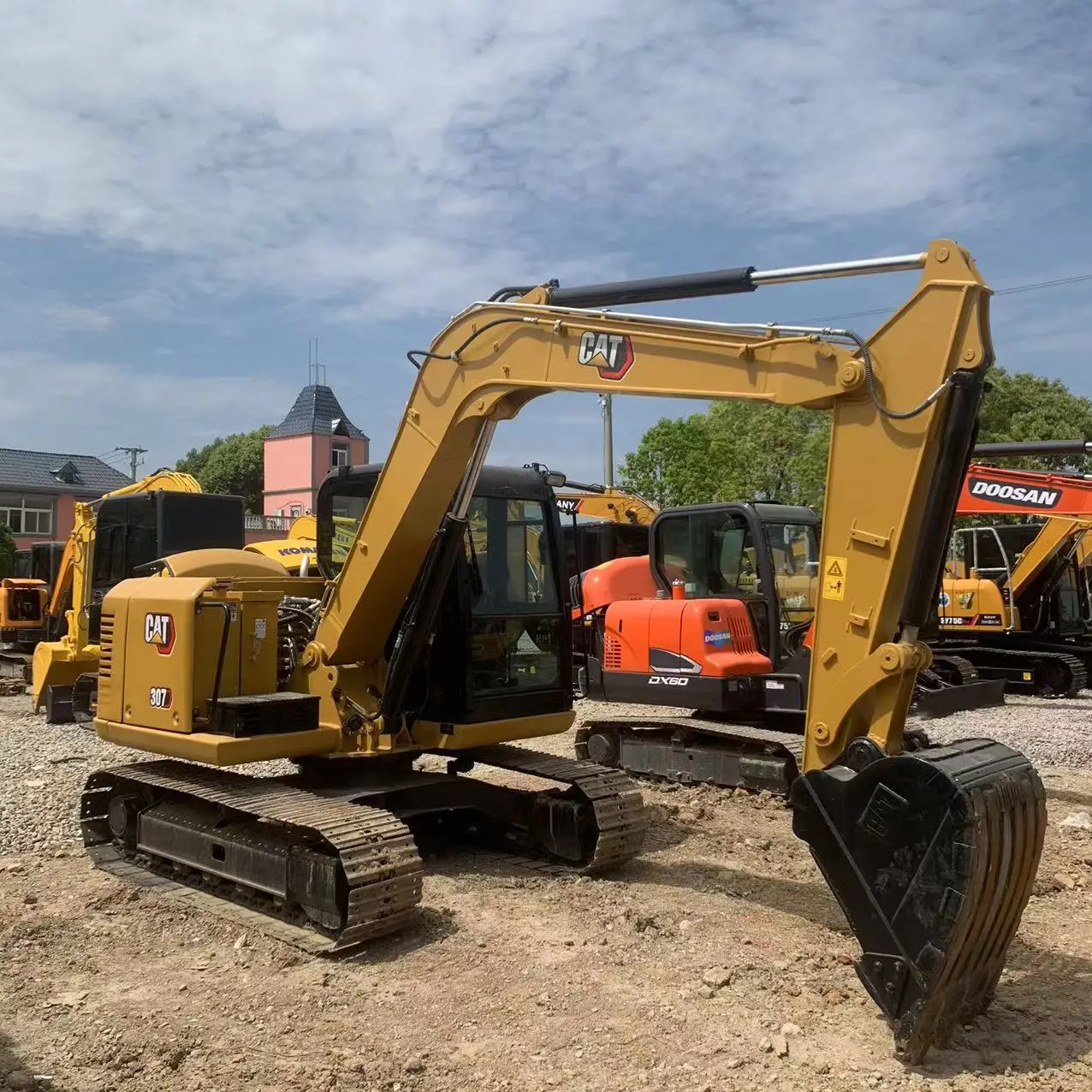 Высококачественный использованный экскаватор cat307E гусеничный 307 в хорошем состоянии для продажи