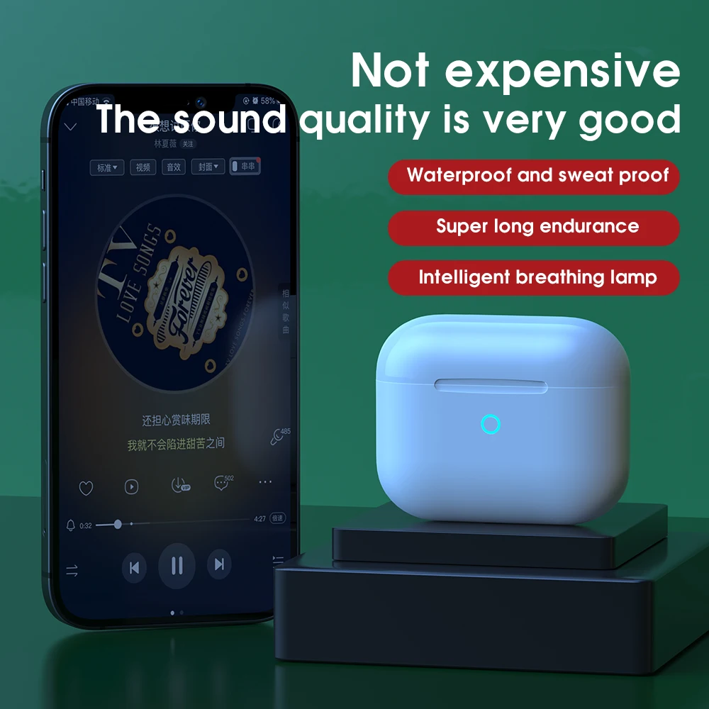 Cheap Price 2022 Wirelles Gaming In-Ear Earphones Blue Tooth Earphone With Type-C Earphone