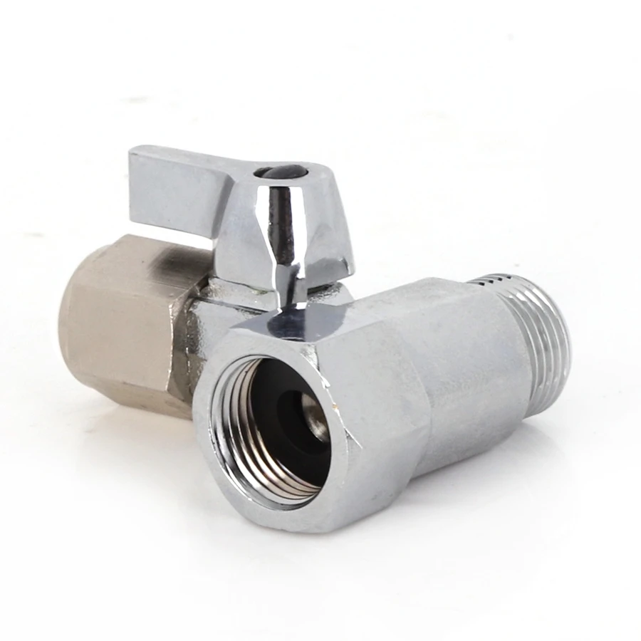 Professional Manufacturer Ro Feed Water Adapter Water Purifier Fitting Brass Angle Ball Valve