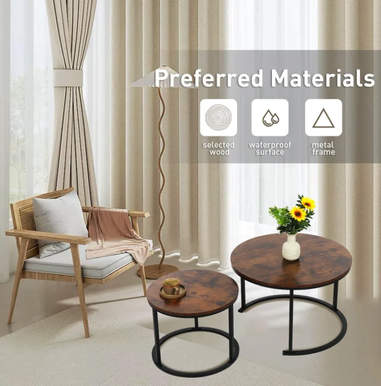 Wood mdf material Top Wrought Iron Minimalist Office Home Living Room Furniture Luxury Coffee Table old fashion