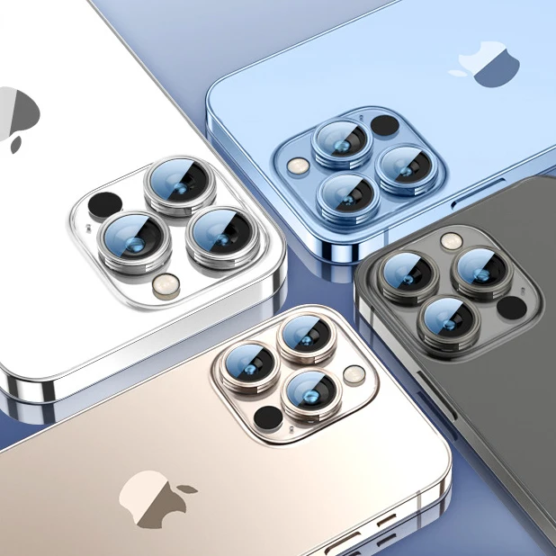 Hot Sale Mutil-color Aluminum Camera Lens Cover Film Camera Lens Protector For Iphone 1112 13 Pro Max Camera Lens