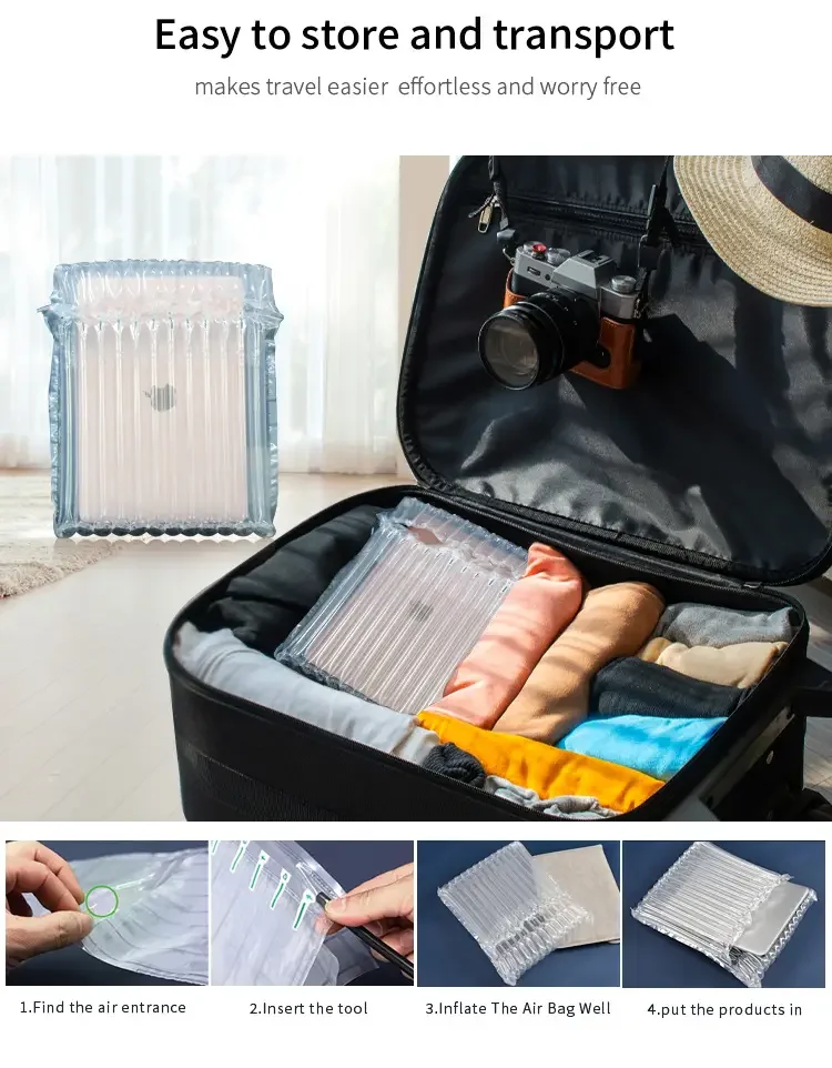 Shipping Inflatable Bubble Laptop Cushion Air Column Wrap Packing Inflatable Air Column Laptop