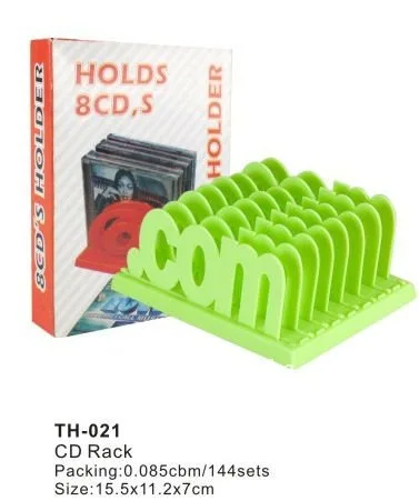 Ningbo tianhong factory plastic PP CD DVD stand, CD shelf, CD holder and CD rack