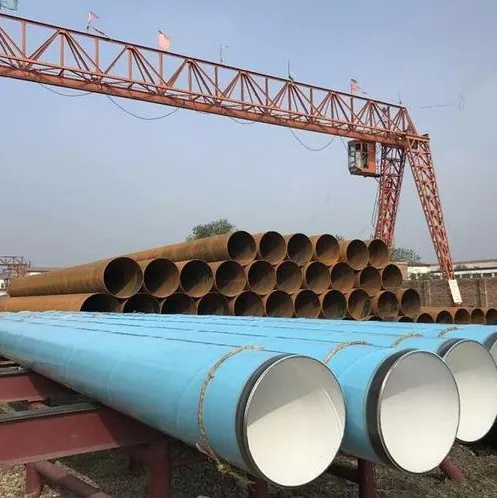 api 5l 3pe 3lpe anti-corrosion coating spiral welded steel pipes and tube
