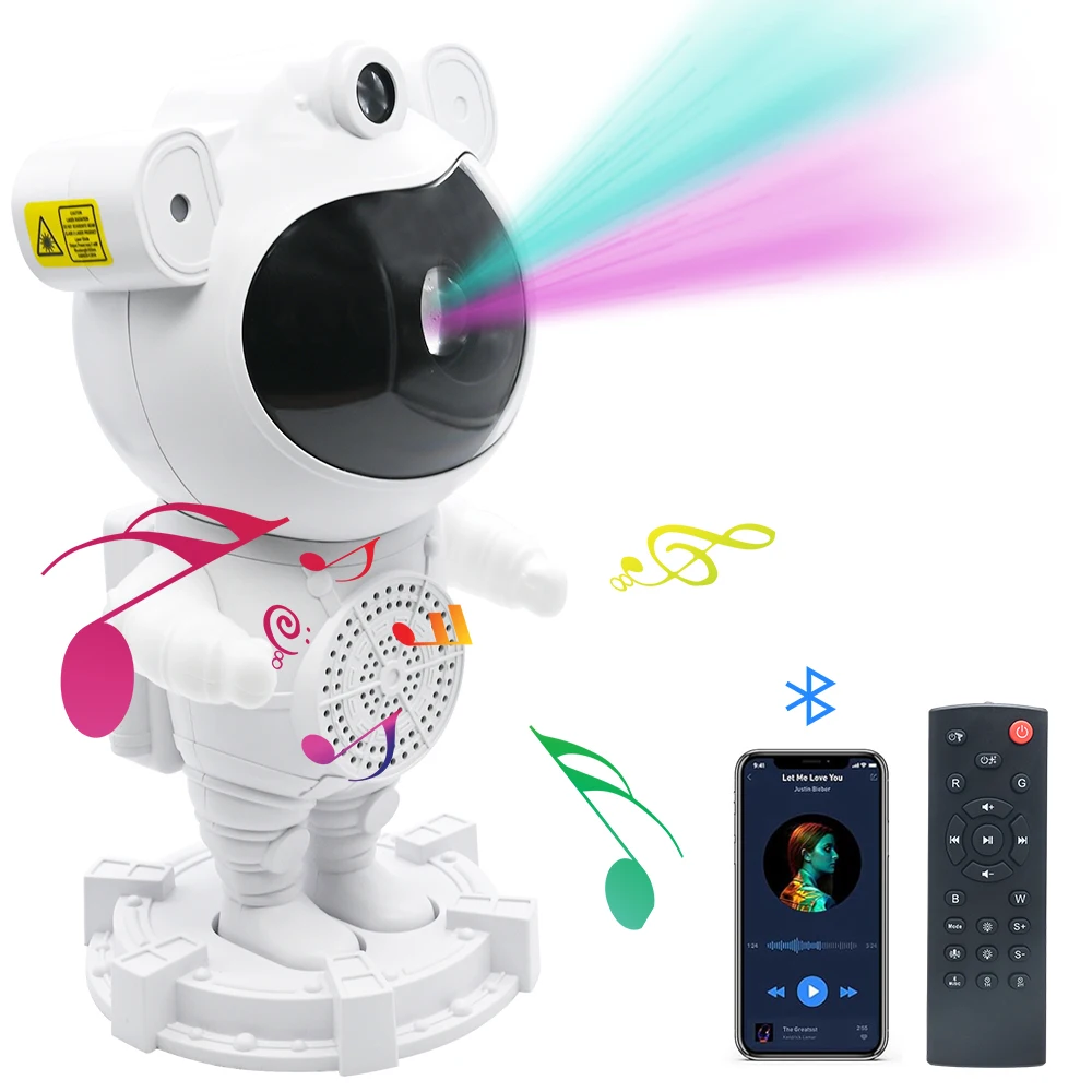 Spaceman Remote Control Astro Star Party Bedroom Decor Aurora Nebula Astronaut Lamp Spiral Swirl Projector Starry Night Light