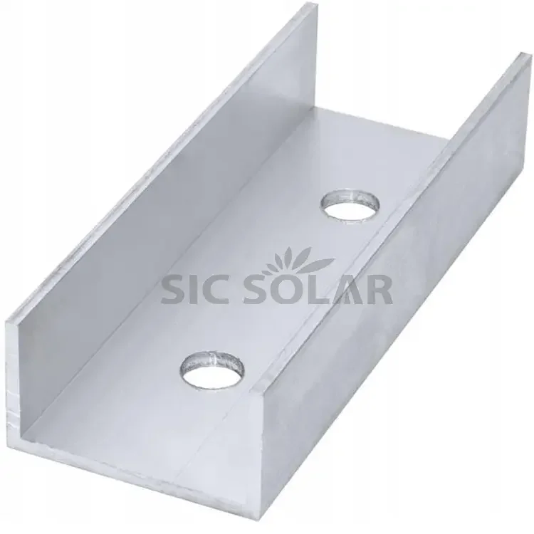 Aluminum Rail Splice Solar Rail Connector Rail Seam Splice For Roof Solar