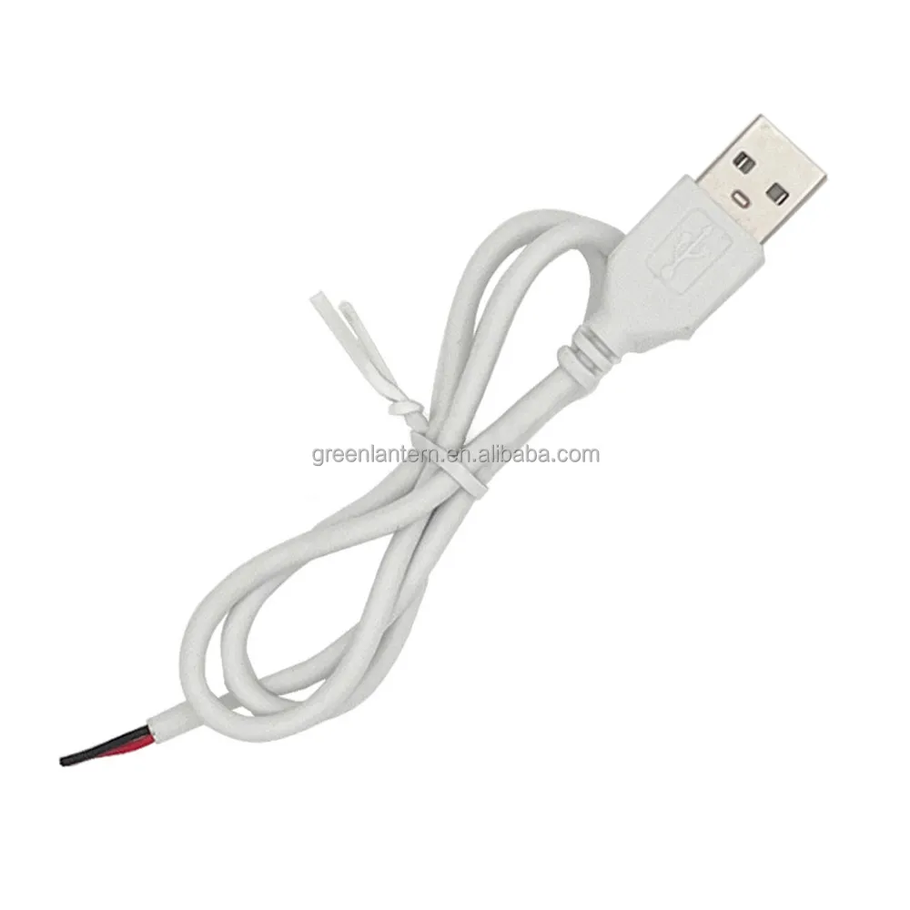 USB-A разъем для одноцветных светодиодных ночников 2835 5050 15 см 50 1 метр USB-порт Кабельный