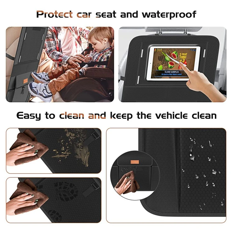 Premium Car Seat Organizer Multi-pocket Auto Backseat Multifunction Storage With Touch Screen Tablet Holder Backseat Organizer