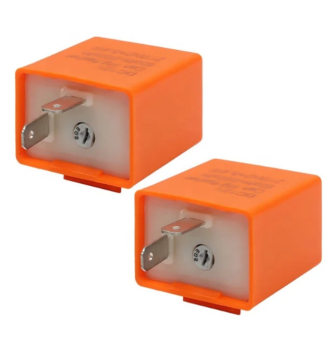 Can FM DC 12V flasher relay 12v  Motorcycle Turn Signal Flasher Relay DC12V 2 Pin, LED Can FM adjustable/Buzzer/Wire