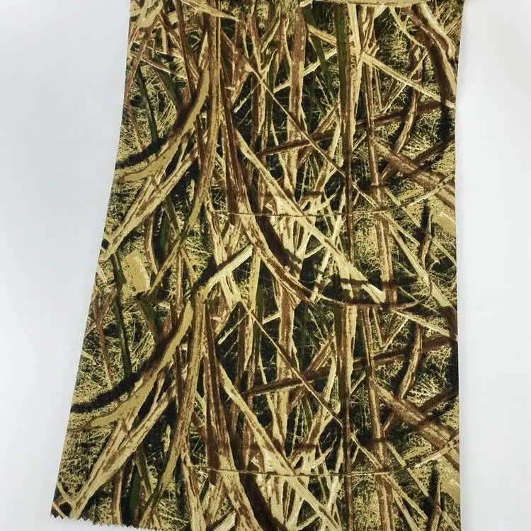 Hot sale cotton polyester 80/20 blend twill tc waterproof print peach skin tree print camouflage workwear fabric for clothes
