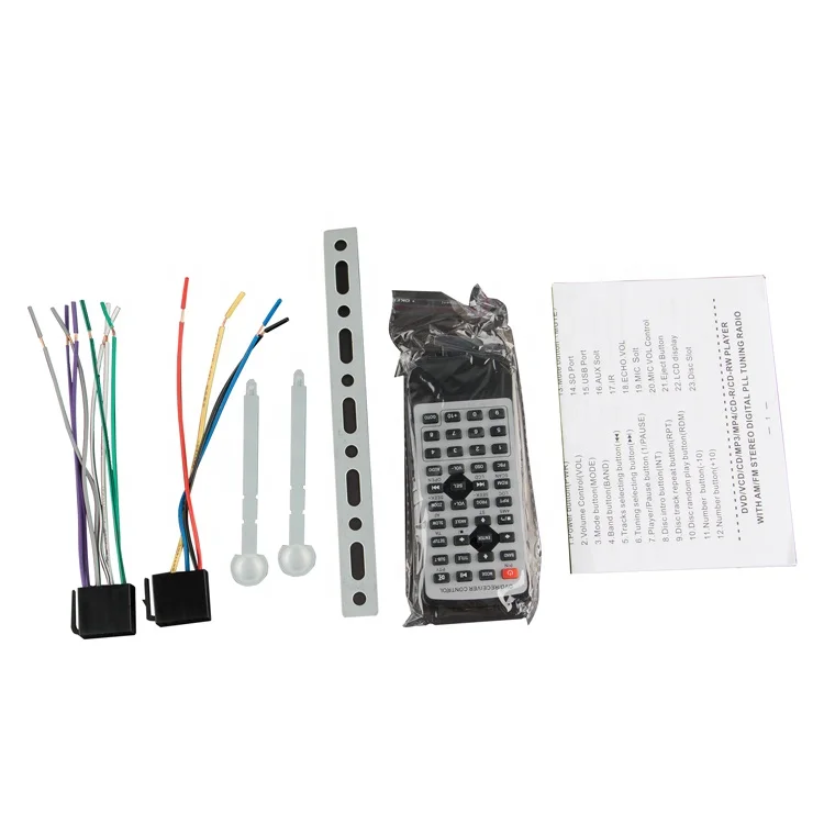 Bus DVD Radio FM Amplifier Player DC12-24V Video Output Audio Input Output Full Function Universal Monitor USB SD Port