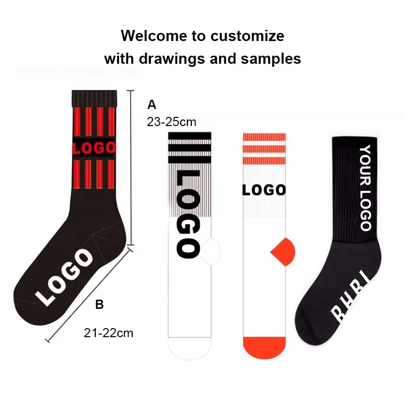 New Product Green 100 Cotton Sublimation Sports Socks Men Brand