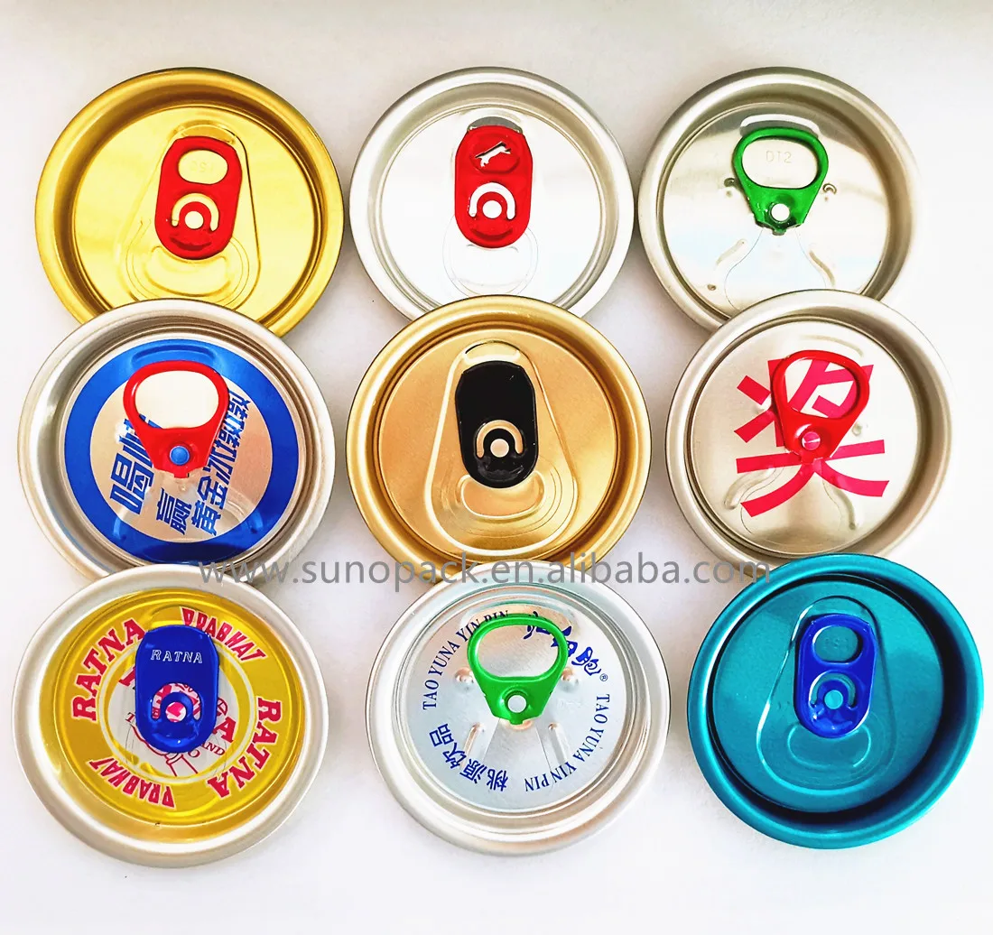 202RPT консервная банка для напитков с легким открытым концом, крышка банка для сока RedBull EOE