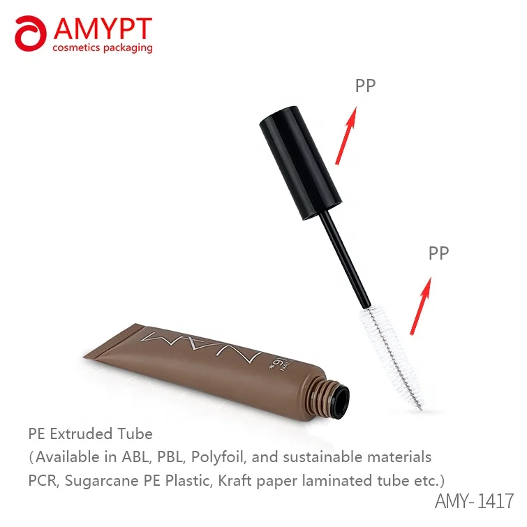 10g 15g 20g 25g Stylish Cosmetic Eye lash Tube PE Eyelash Mascara Repair Serum tube Empty tubes for Mascara