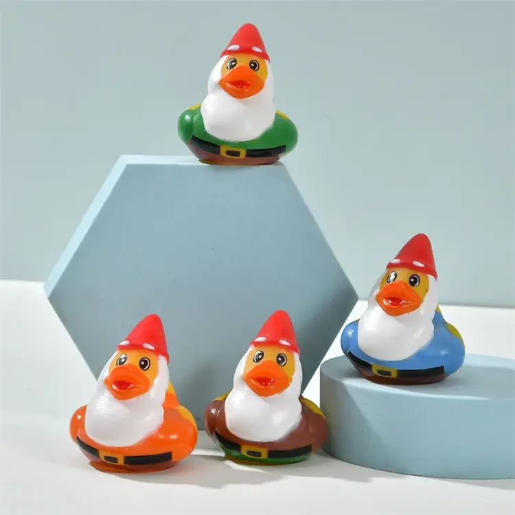 Bulk Bathtub Squeaky Yellow Rubber Mini Bath Duck Toys Custom OEM Christmas Rubber Duck