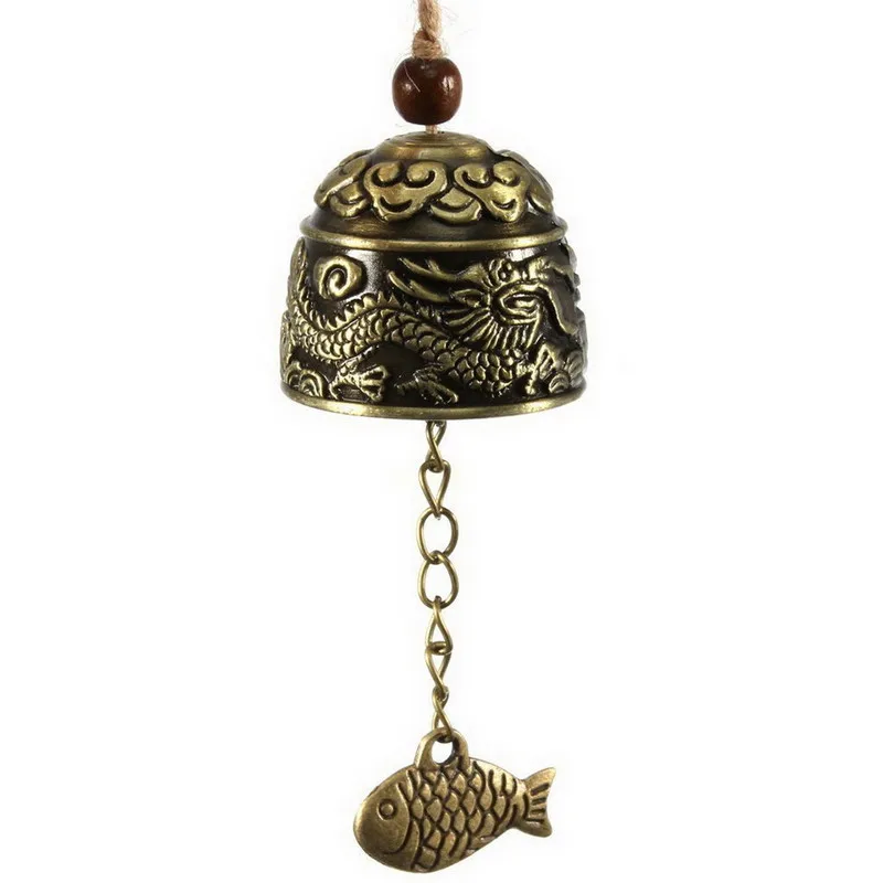 Bell dragon pendant metal wind chimes hanging creative metal home decoration dragon pattern