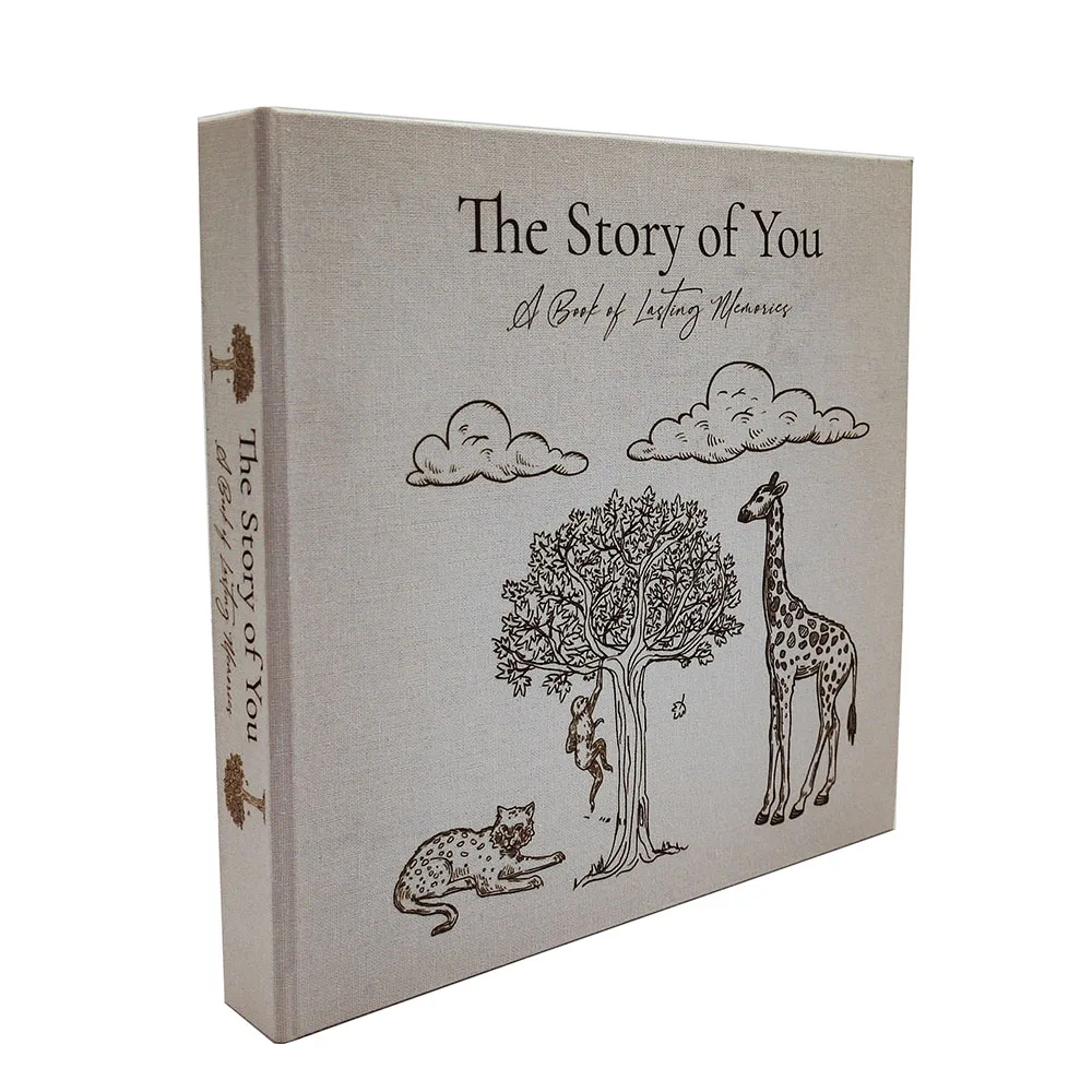 Custom Cloth Cover Baby Album Memory Book Record Journal Baby First Year Memory Book