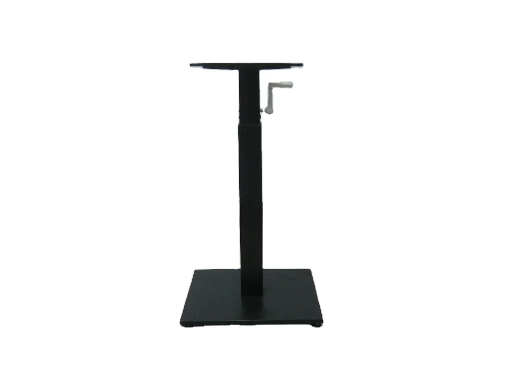 2021 hot sale hand crank metal table  frame table base for office desk
