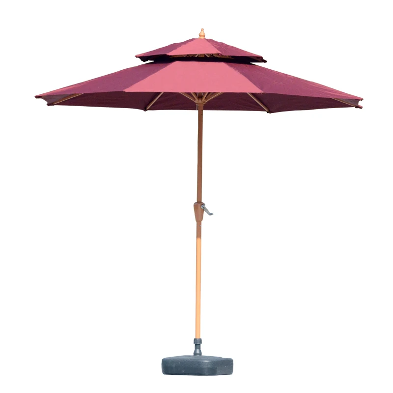 Hot Sellers 9Ft/2.7M 8 Ribs Outdoor Patio Umbrella With Tile And Crack Factory Direct Garden Parasol Sun Umbrella