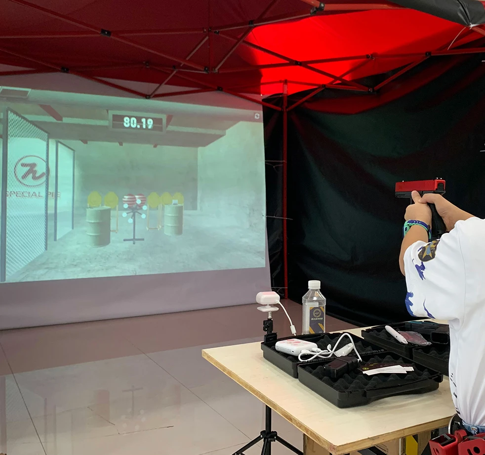 IPSC Smokeless Shooting Training Range System Easy to use 24 shooting stages real simulation use for indoor shooting