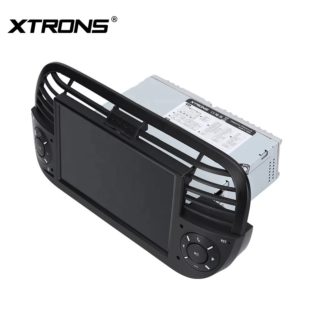 XTRONS 7 Inch Android 14 Single Din Car Multimedia Player For Fiat 500 Carplay Screen Android Auto 4G LTE 4+64GB Car DVD Player