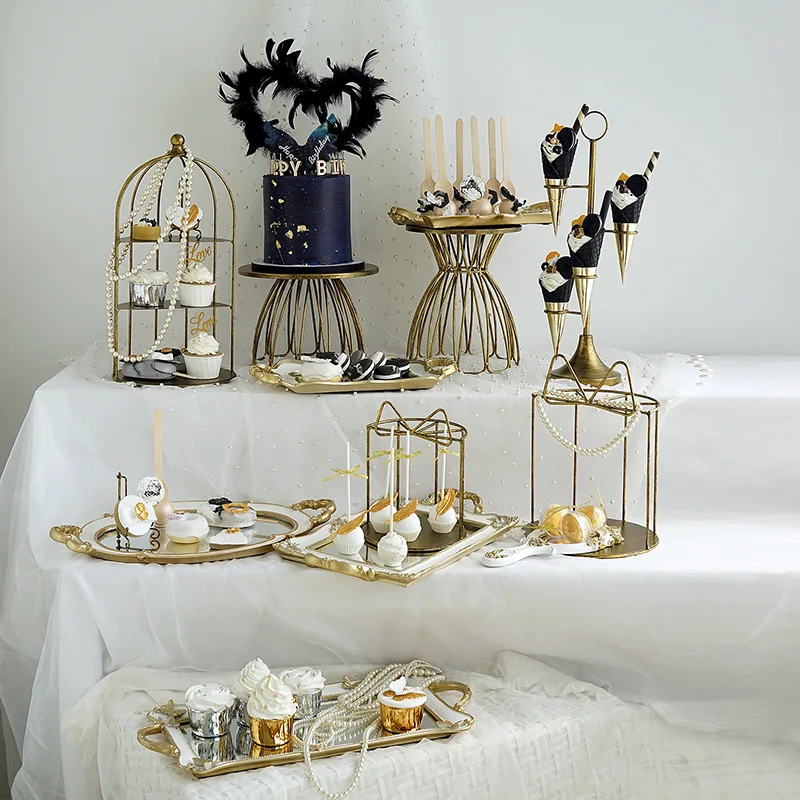 Металлическая подставка для кексов и тортов набор подставок десертов демонстрационная башня свадебного торжества украшение стола