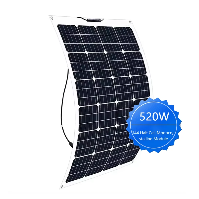 Fast Installation Sunman 430W 520W 580W 600W Standard Light Weight Outdoor Flexible Solar Panel