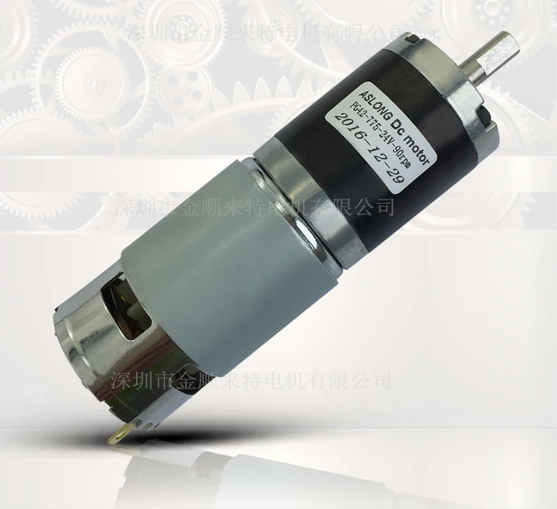 
Customized 42 Mm Rs775 High Torque Low Noise Long Life 24V PG42-775 Planetary Gearbox Motor for Pool Cover Dc Electric Motor 