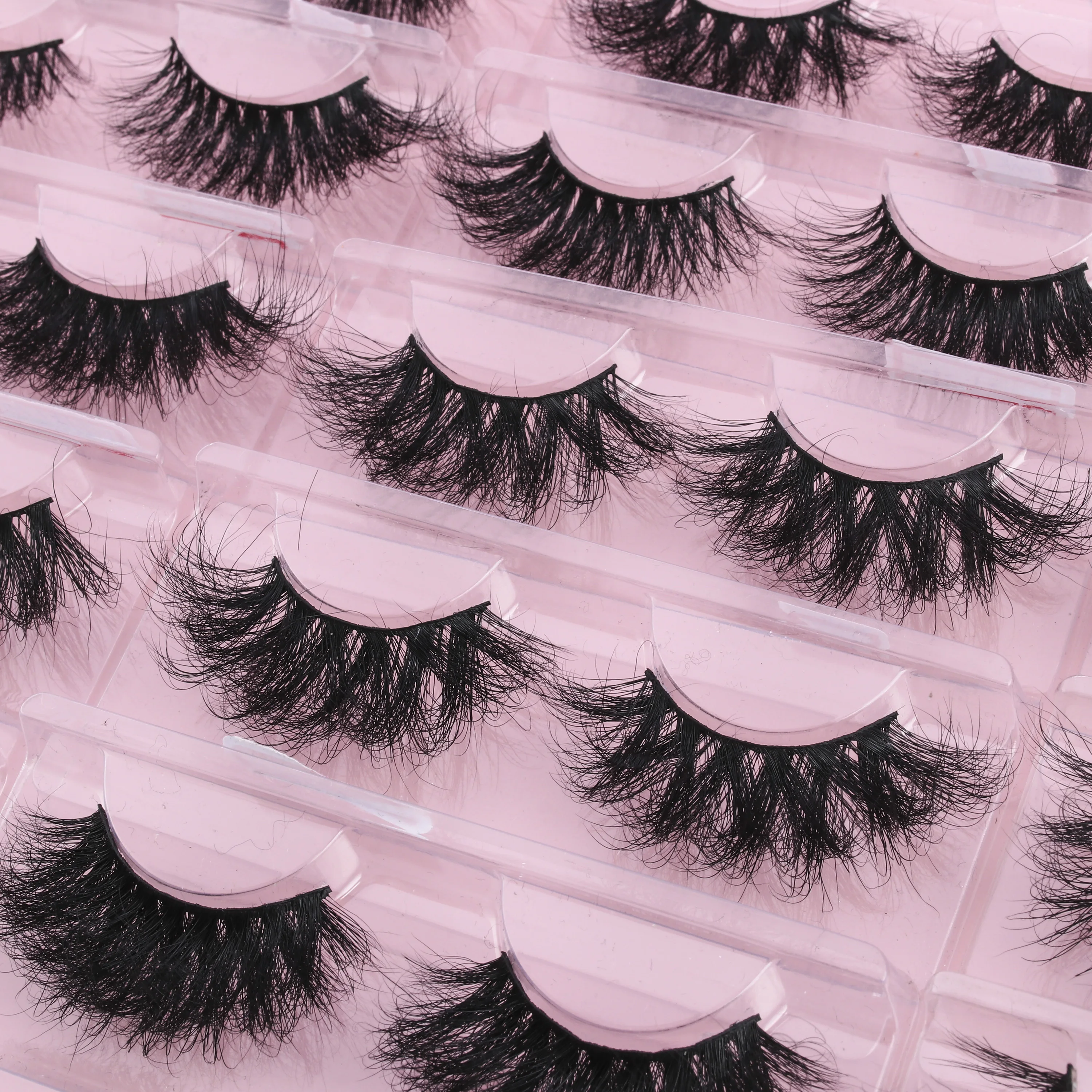  Worldbeauty High Quality fluffy 3D mink Lashes Eyelashes Mink Eyelash