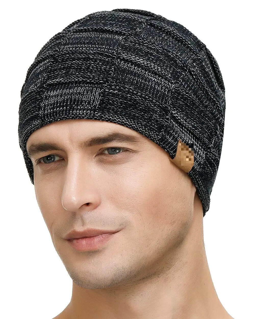 High Quality Cotton Slouchy Casual Beanie Hats Winter Warm Knitted Beanies With Logo Customizable Wholesale for Men Scene