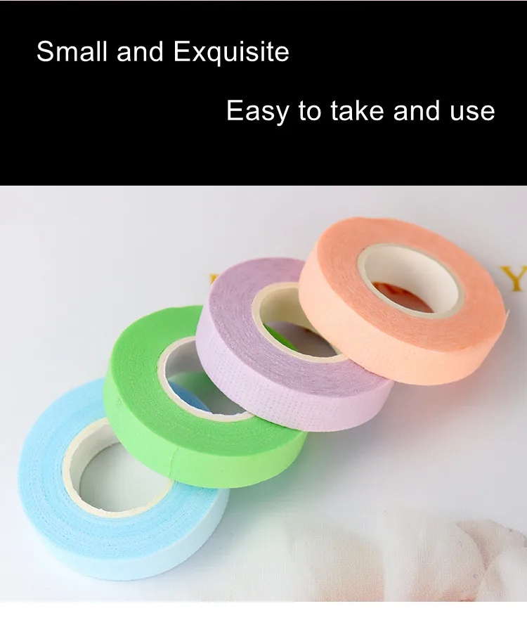 Adhesive lash tape breathable micropore fabric tapecolor eyelash extension tape pink sensitive tape for lash extensions