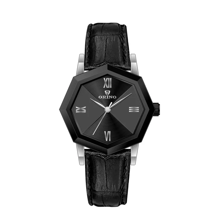 Oem Odm Wholesale Price Luxury Irregular Stainless Steel Case Leather Watch Quartz Watches For Women