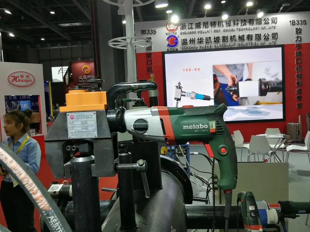 OD Mounted Auto Feed Pipe Beveling Tool For Repair Tool ISO-76C
