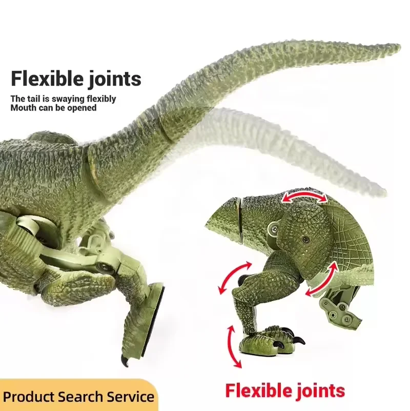 Kids Toys Dinosaur Remote Control Velociraptor Walking Dinosaur Toy With Sound Light Simulated Dinosaur For Kids