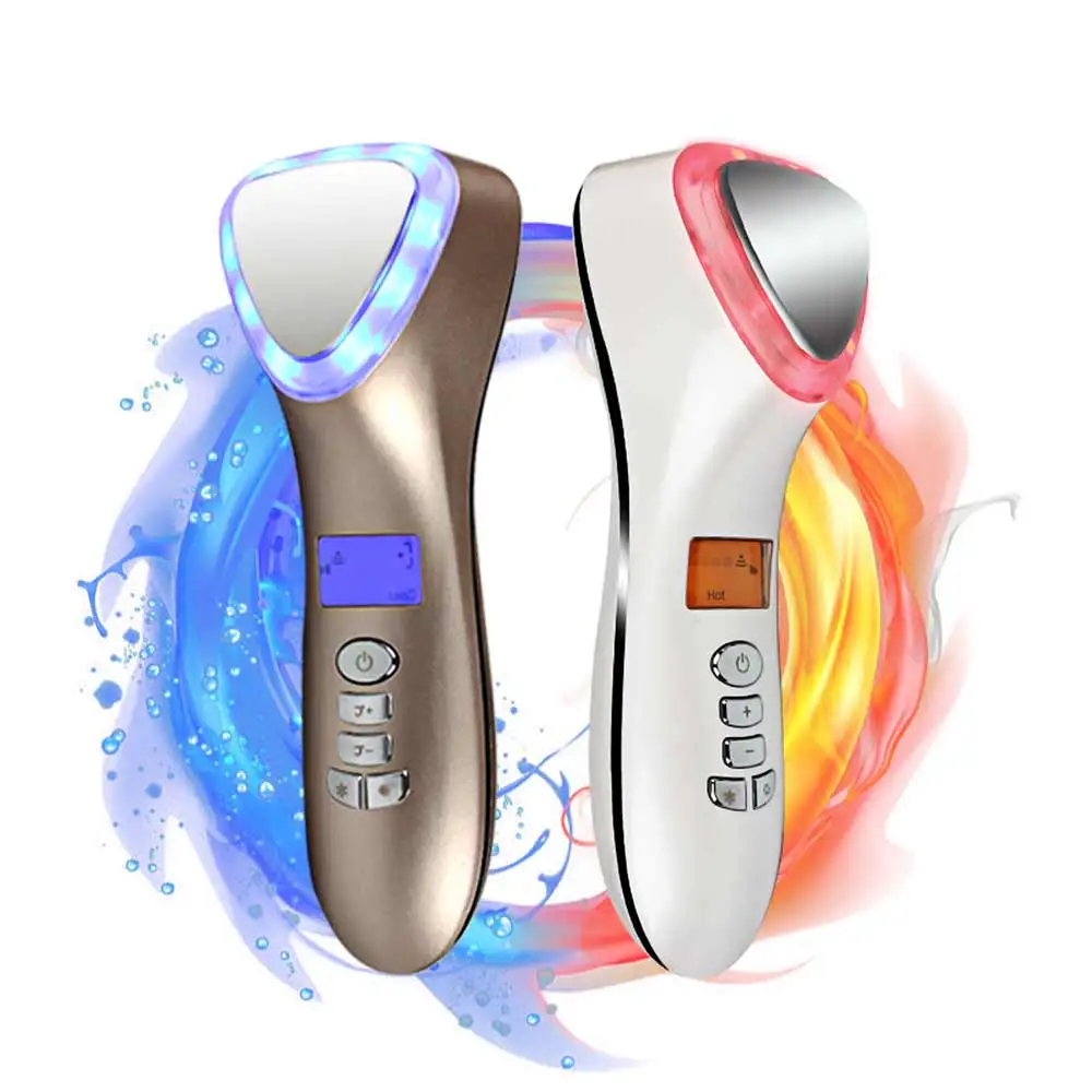 
New Arrive Ems Galvanic Hot And Cold Facial Rejuvenation Product Deep Cleaning Skin Care Facial Beauty Device 