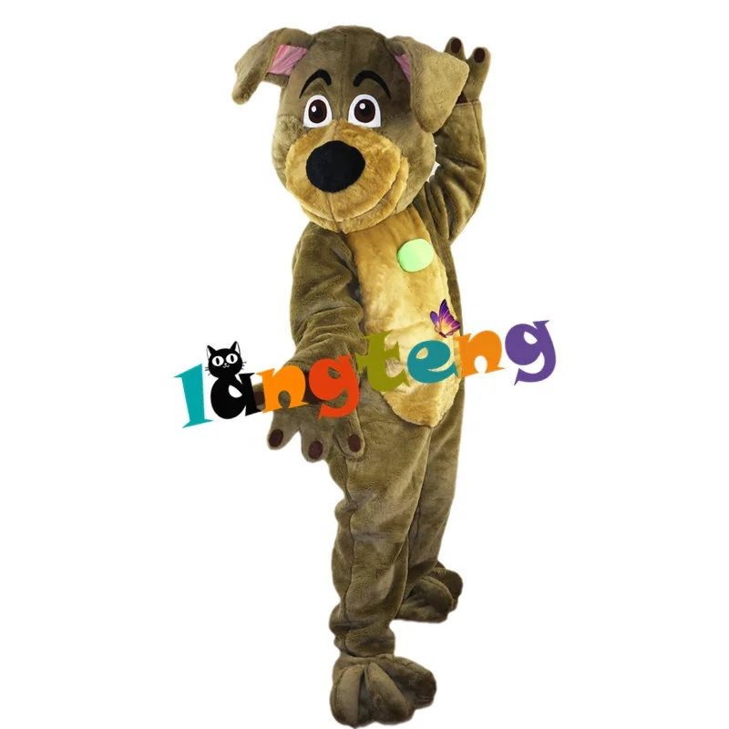 744 New Version Adult Full Body Character Outfits Brown Dog Mascot Costumes