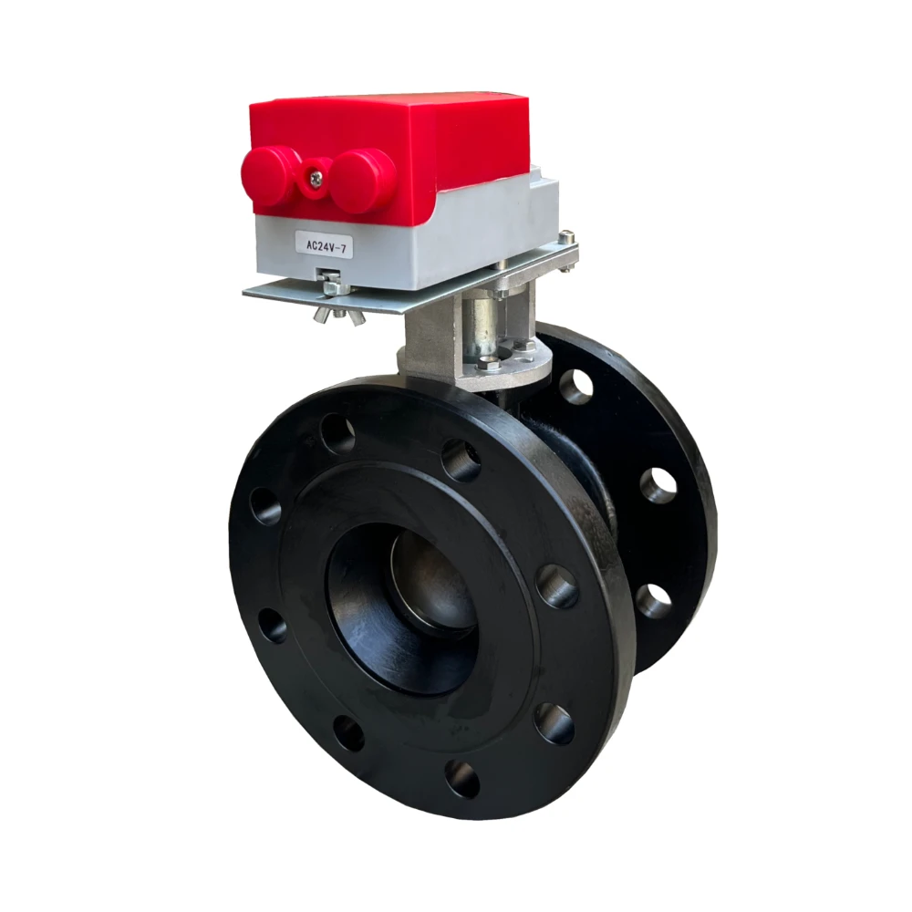 electric actuator ball valve flange type
