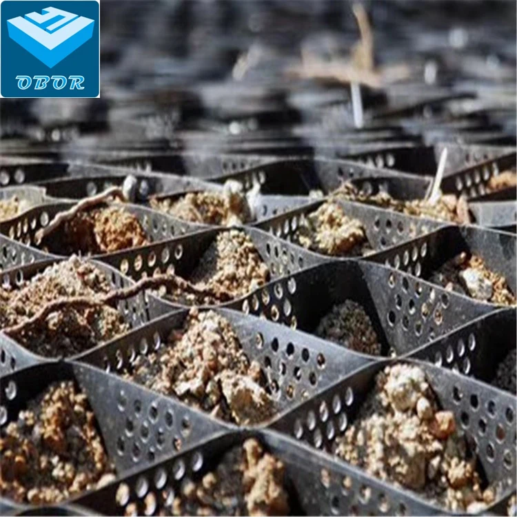 Китай пластиковый hdpe geocell гравийный фиксатор