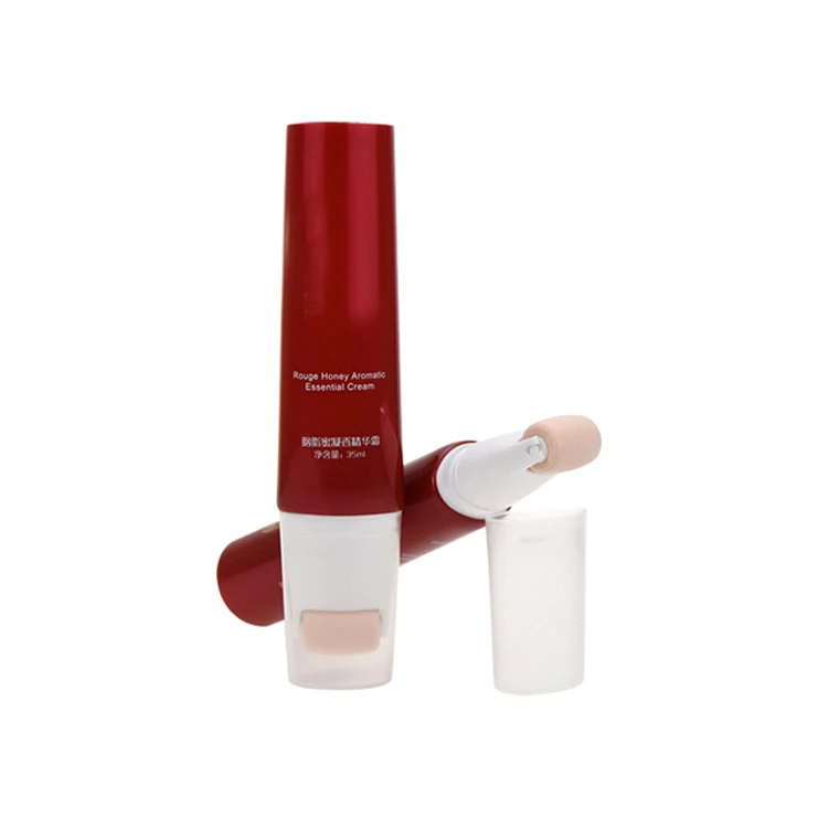 30ml  40ml 50ml packing Plastic Cream tube  Makeup skin Body Lotion Facial Cleansing Cosmetic squeeze Tube with Sponge roller