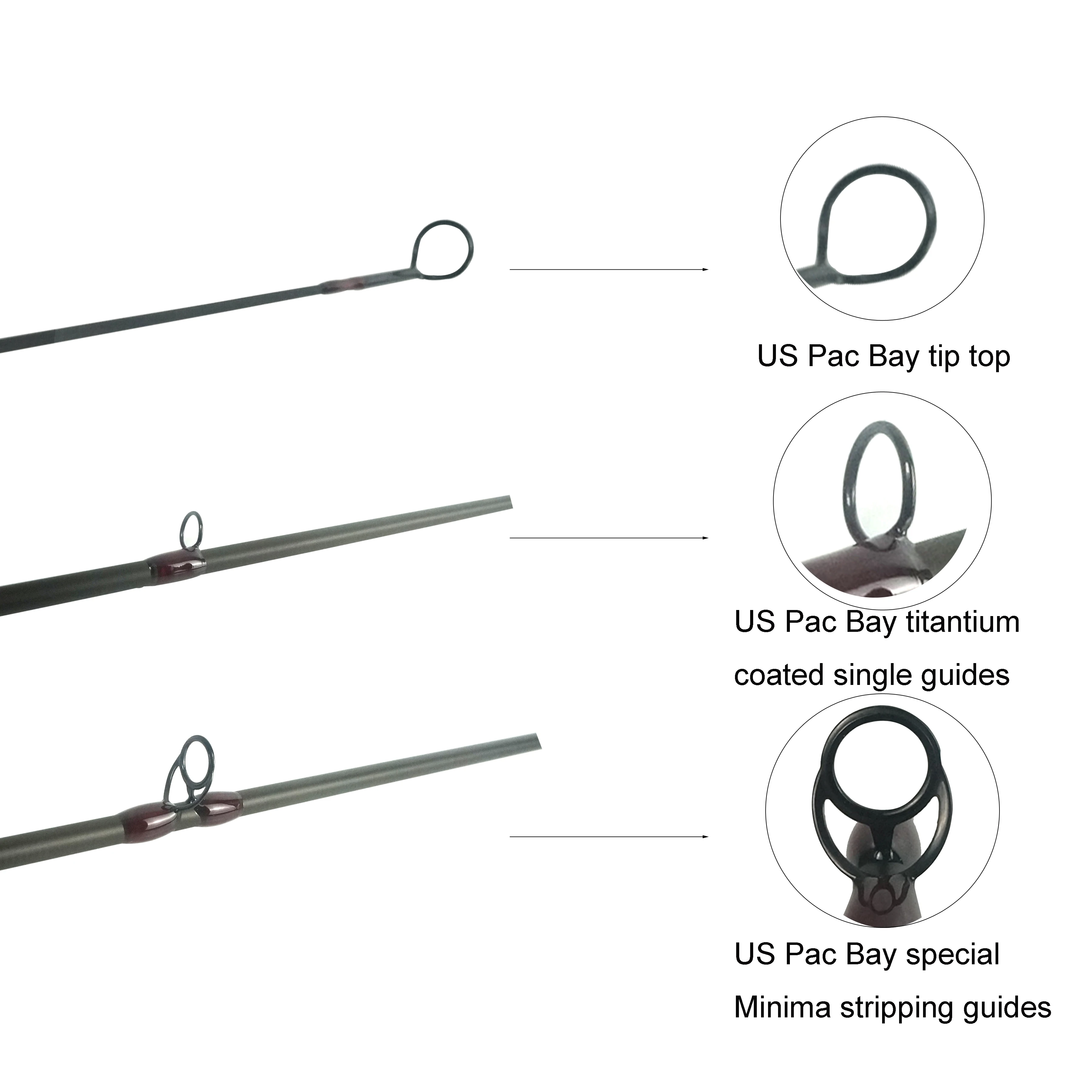 Высококачественная 100% японская карбоновая удочка 9 '4 секции IM12 для ловли нахлыстом (B02)