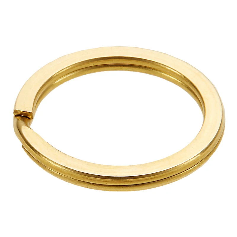 factory supply cheap Stainless Steel Metal Key Ring Gold Color Keyring