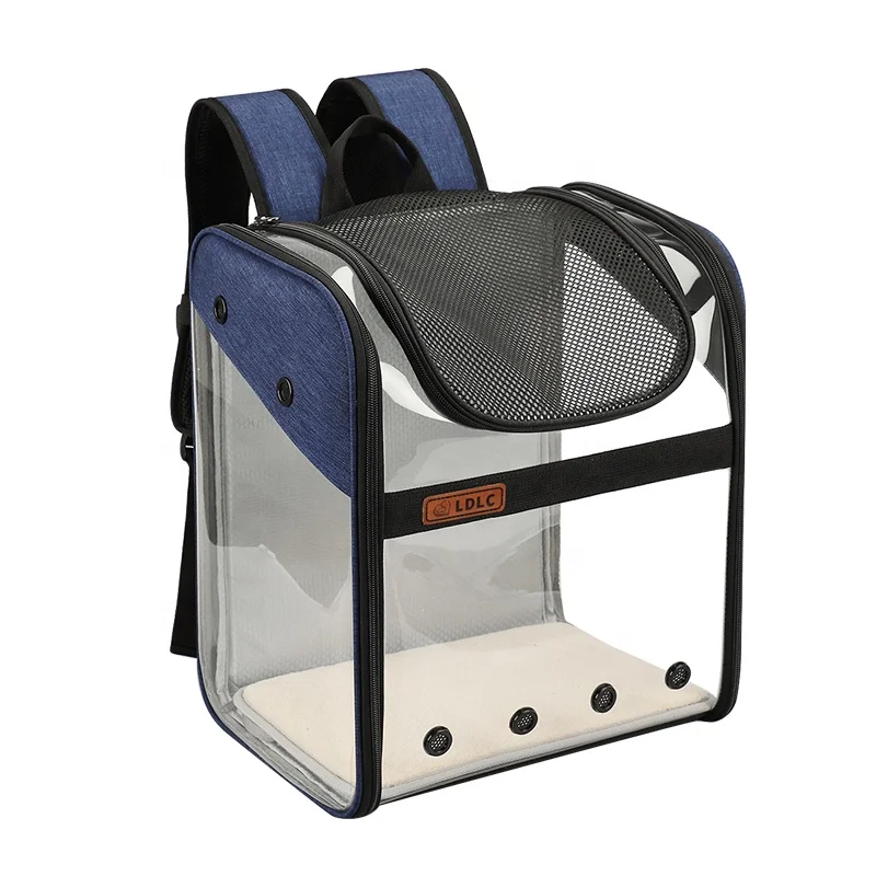 Воздухопроницаемый панорамный рюкзак Amazon для домашних животных, через плечо, прозрачная космическая капсула, переноска для домашних животных с кошкой, временная переноска