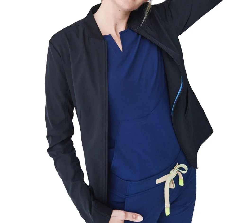 2022 The Most Popular Eco-Friendly Medical Uniform Long Sleeve Jackets Nurse Uniform