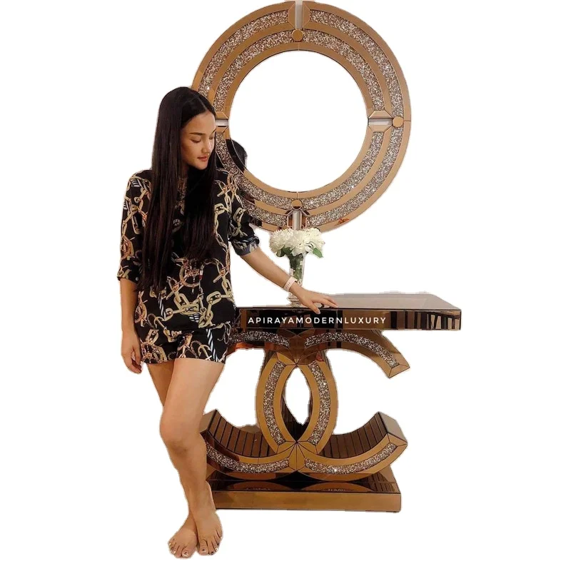 Nordic легкими роскошными мраморный золотого, серебряного цвета зеркальный стол с ногами в форме улитки